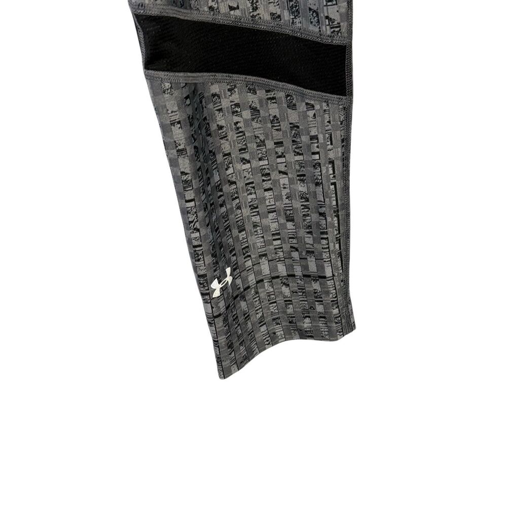 Under Armour Coolswitch Run Gray Patterned Leggin… - image 4